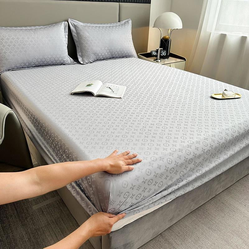 Ultra Soft Deep Pocket Waterproof Silky Satin Bed Fitted Sheet Set