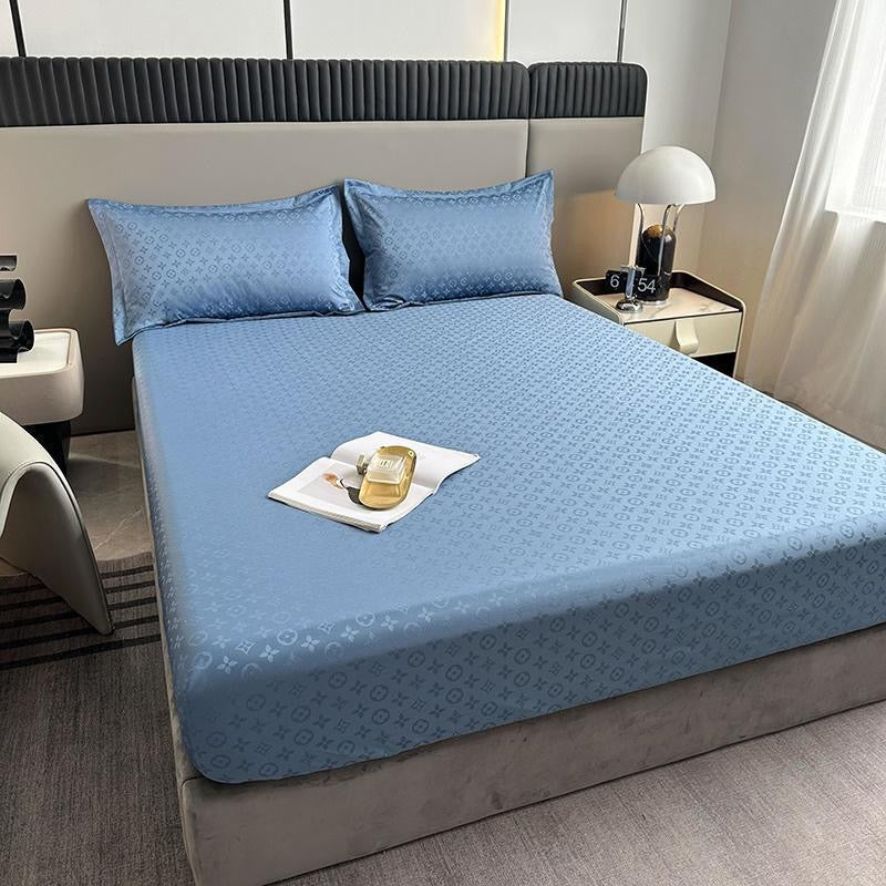 Ultra Soft Deep Pocket Waterproof Silky Satin Bed Fitted Sheet Set