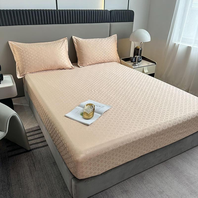 Ultra Soft Deep Pocket Waterproof Silky Satin Bed Fitted Sheet Set
