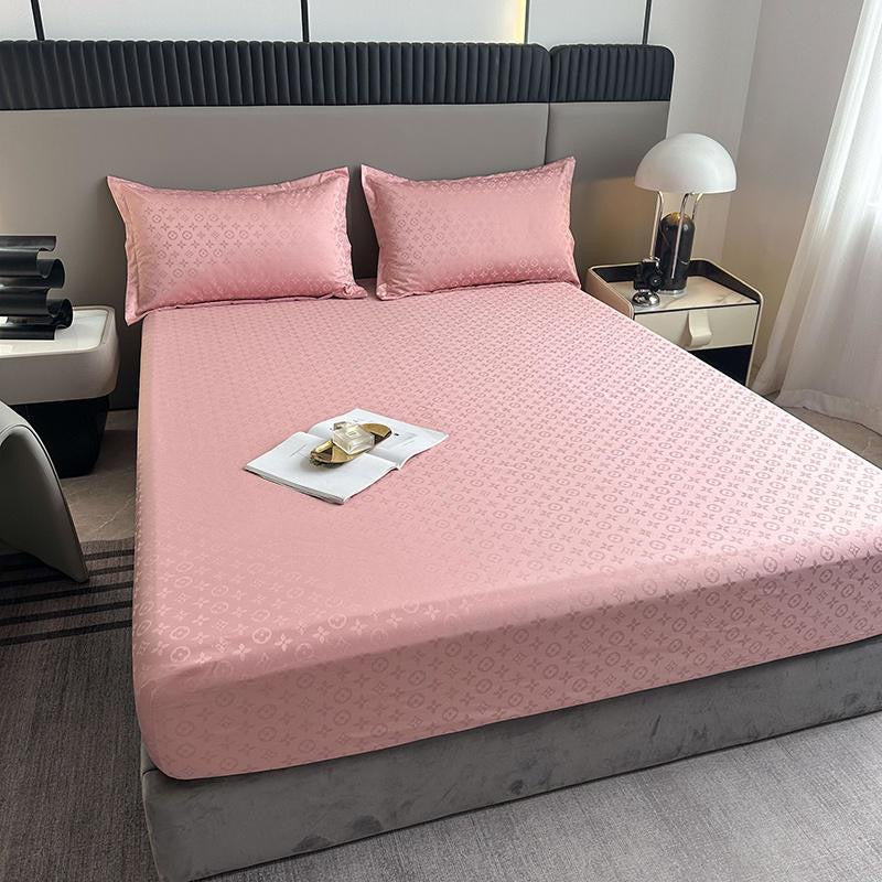 Ultra Soft Deep Pocket Waterproof Silky Satin Bed Fitted Sheet Set
