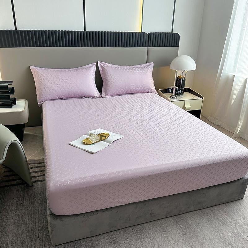Ultra Soft Deep Pocket Waterproof Silky Satin Bed Fitted Sheet Set