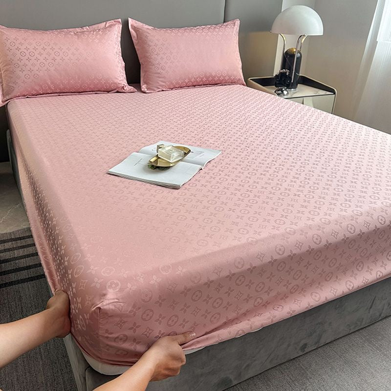 Ultra Soft Deep Pocket Waterproof Silky Satin Bed Fitted Sheet Set
