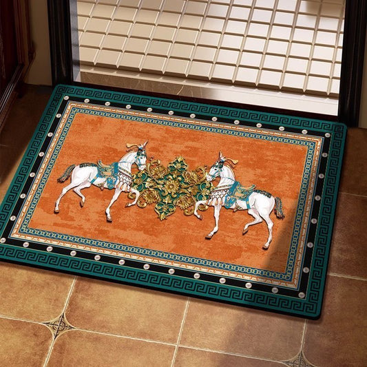 Ultra Thin Quick Dry Super Absorbent Washable Bath Rug Shower Mat