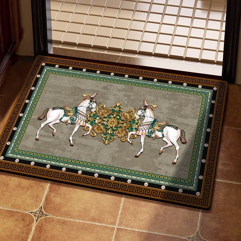 Ultra Thin Quick Dry Super Absorbent Washable Bath Rug Shower Mat