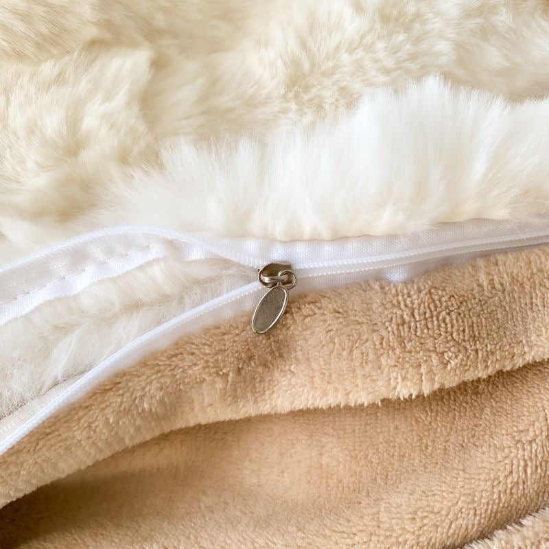 Cozy Luxury Ultra Soft Faux Fur Comforter Bedding Set